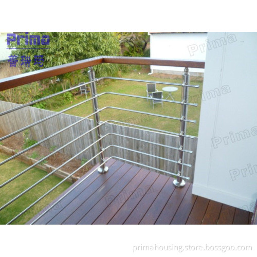 Glass Handrail/Glass Balustrade Balcony Handrail / Stainless Steel Railing for Stairs Railing Pr-B1039